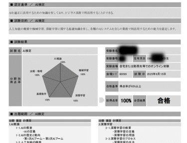 ai検定結果